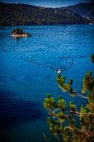 The Serre-Poncon Lake Is Almost Full After Last Year's Drought - France