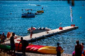 The Serre-Poncon Lake Is Almost Full After Last Year's Drought - France