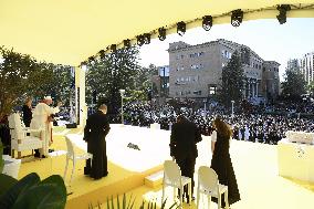 Pope Francis Meets Students - Lisbon