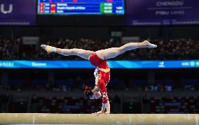 (Chengdu Universiade)CHINA-CHENGDU-WORLD UNIVERSITY GAMES-ARTISTIC GYMNASTICS (CN)