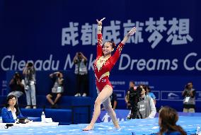 (Chengdu Universiade)CHINA-CHENGDU-WORLD UNIVERSITY GAMES-ARTISTIC GYMNASTICS (CN)