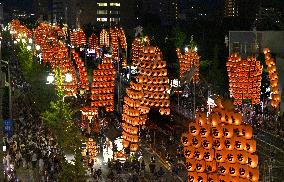 Kanto Festival in northeastern Japan
