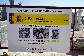 Exhumation Of A Mass Grave Of Franco´s Dictatorship.