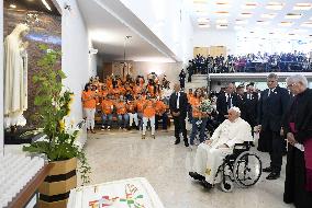 Pope Francis Visits A Social Centre - Lisbon