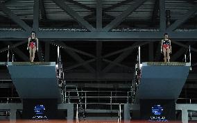 (SP)GERMANY-BERLIN-DIVING-WORLD CUP-SUPER FINAL-WOMEN'S SYNCHRONIZED 10M PLATFORM