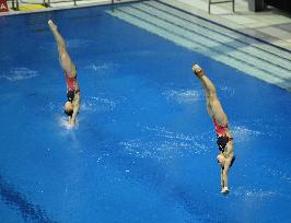 (SP)GERMANY-BERLIN-DIVING-WORLD CUP-SUPER FINAL-WOMEN'S SYNCHRONIZED 10M PLATFORM