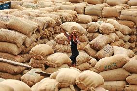 Unloading Rice - Bangladesh