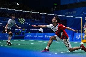 (Chengdu Universiade)CHINA-CHENGDU-WORLD UNIVERSITY GAMES-BADMINTON (CN)