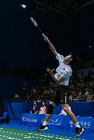 (Chengdu Universiade)CHINA-CHENGDU-WORLD UNIVERSITY GAMES-BADMINTON (CN)