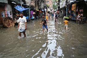 Heavy Downpour In Dhaka