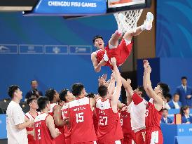 (Chengdu Universiade)CHINA-CHENGDU-WORLD UNIVERSITY GAMES-BASKETBALL (CN)