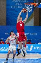 (Chengdu Universiade)CHINA-CHENGDU-WORLD UNIVERSITY GAMES-BASKETBALL (CN)