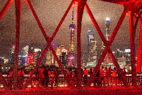 Weekend Traffic In Shanghai