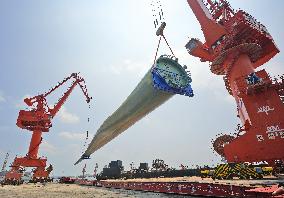 The Longest Wind Turbine Blade in Yantai