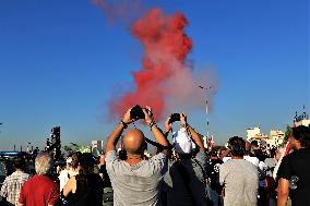 LEBANON-BEIRUT PORT BLASTS-ANNIVERSARY-MARCH