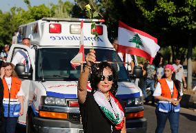 LEBANON-BEIRUT PORT BLASTS-ANNIVERSARY-MARCH