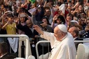 Pope Francis During Rosary Ceremony - Fatima