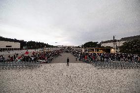 Pope Francis During Rosary Ceremony - Fatima