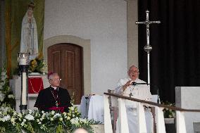 Pope Francis During Rosary Ceremony - Fatima