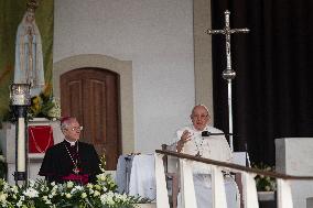 Pope Francis During Rosary Ceremony - Fatima