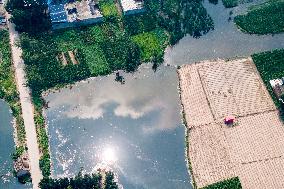 The Flooded Liangxiang Village in Henan, China