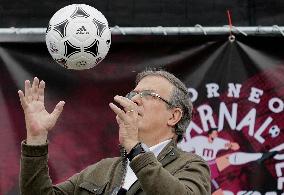 Marcelo Ebrard, Pre-candidate For The Presidency Of Mexico For 2024, Visits The Fut Santa Fe Stadium In Mexico City