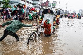 Vast Areas Flooded In Chittagong