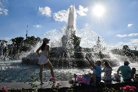 RUSSIA-MOSCOW-DAILY LIFE-HEATWAVE