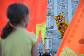 SPAIN-MADRID-LION DANCE