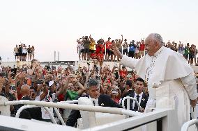 Pope Francis Celebrates WYD Vigil - Lisbon