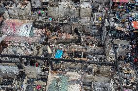 PHILIPPINES-MANILA-FIRE-AFTERMATH