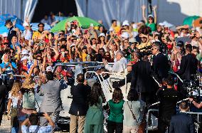 Pope Francis At Farewell Mass  - Lisbon