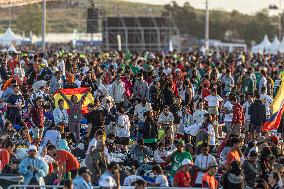 Pope Francis At Farewell Mass  - Lisbon