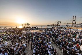 Pope Francis At Farewell Mass  - Lisbon