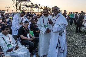 Pope Francis At Farewell Mass  - Lisbon