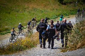 Pro-Migrant No Border Activists Camping Franco-Italian Border