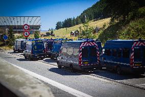 Pro-Migrant No Border Activists Camping Franco-Italian Border