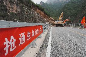 CHINA-BEIJING-RAIN-DAMAGED ROADS-RESTORATION (CN)