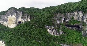 Jinfo Mountain Cliff Walkway in Chongqing