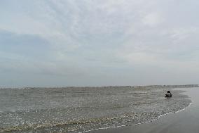 Sea Pollution At Bakkhali Sea Beach In West Bengal