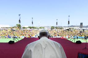 Pope Francis Meets With The WYD Volunteers - Lisbon