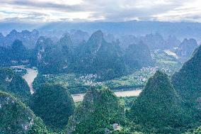 Xianggong Mountain Scenic Spot in Guilin