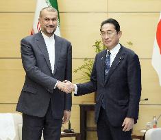 Iranian foreign minister Abdollahian in Tokyo