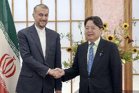 Iranian foreign minister Abdollahian in Tokyo