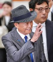 Former Japanese premier Aso in Taiwan