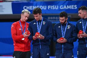 (Chengdu Universiade)CHINA-CHENGDU-WORLD UNIVERSITY GAMES-VOLLEYBALL (CN)