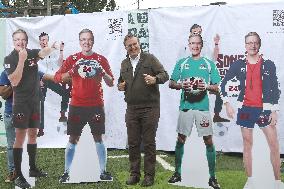 Marcelo Ebrard Pre-candidate For The Presidency Of Mexico Attends Footbal Tournament