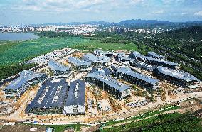 Alibaba Damo Institute South Lake Park (Lakeside Laboratory)  Construction in Hangzhou, China