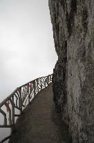 Cliff Walkway at Jinfo Mountain Scenic spot in Chongqing, China