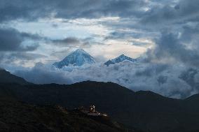 The View Of The Himalayan Mountains